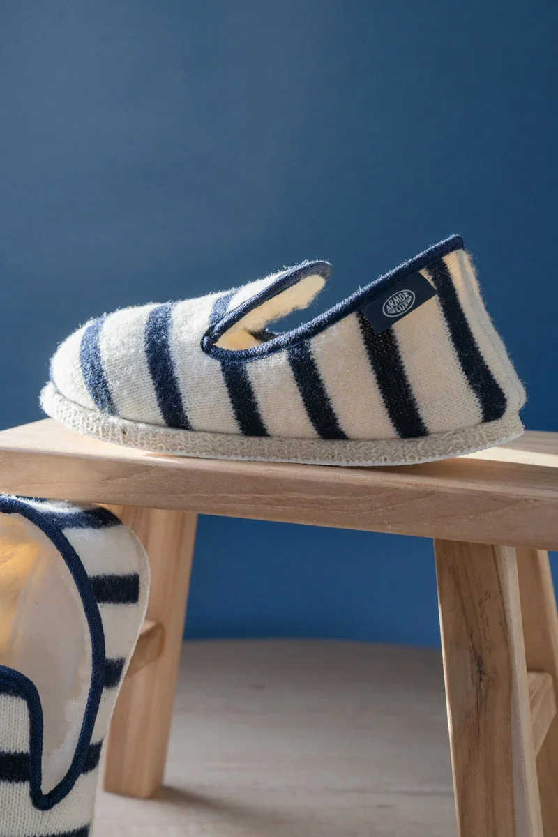 Fast Chaussons rayés Maoutig du 44 au 48 - laine Exceptional