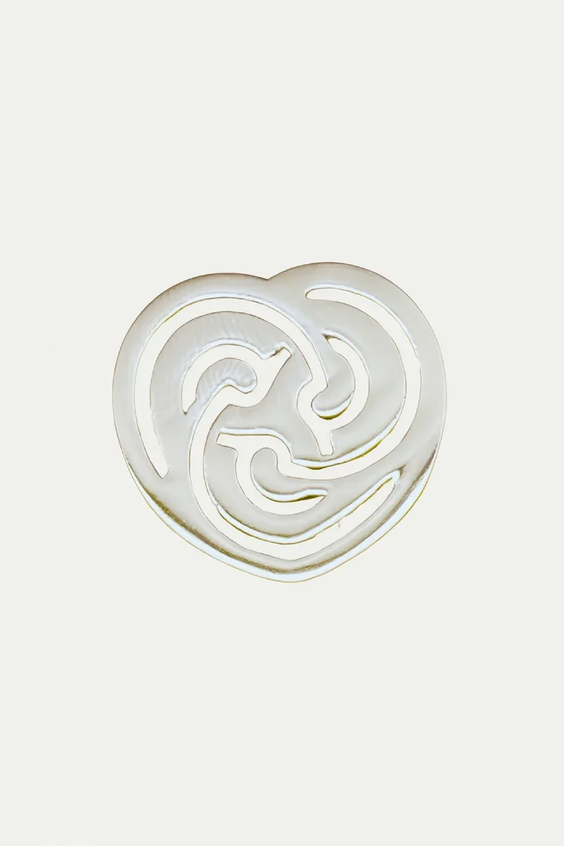 Environmentally Friendly Pin's coeur argenté Unique