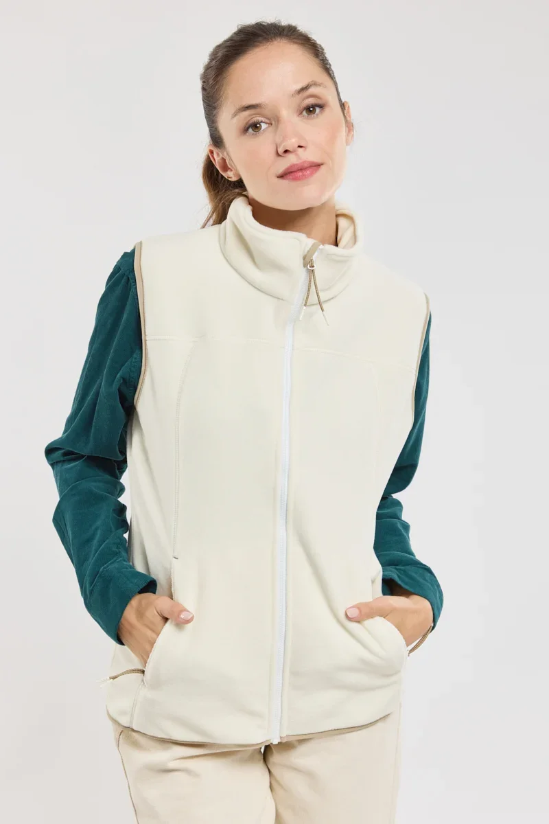 Solid MANILLE sleeveless fleece Trusted
