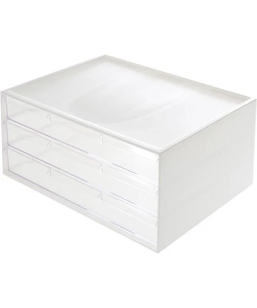 Smooth LETTER DRAWER WIDE 3TIER WH CL Next-Generation