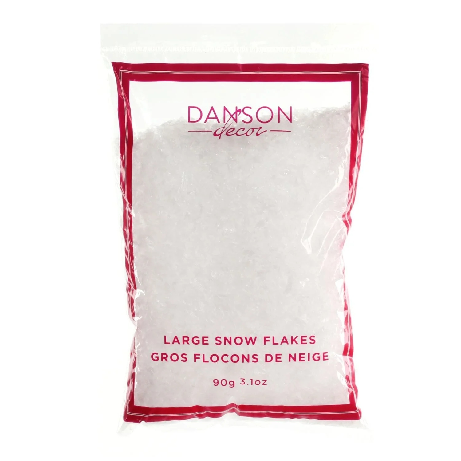 Reliable 90G Bag Artificial Snow Large Flakes Premium Material