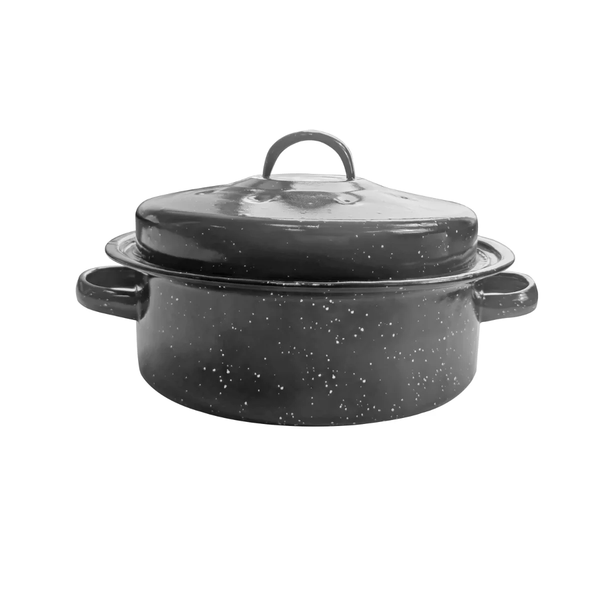 Relaxed À la Cuisine - 10 Round Enamel Roaster with Lid Excellent