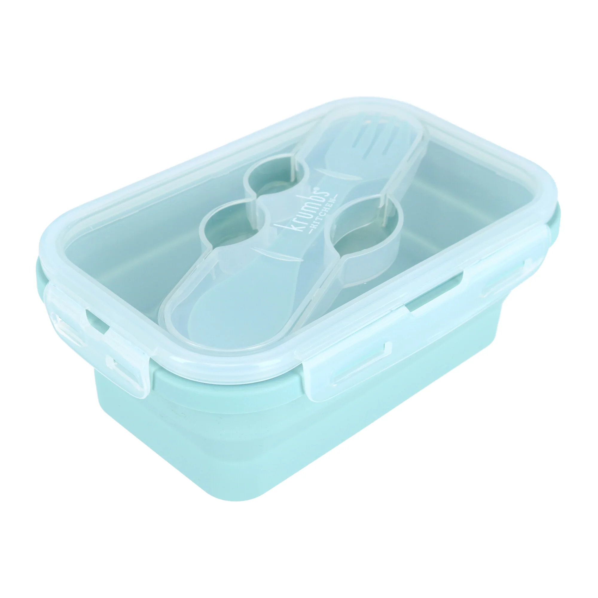 Sophisticated SILICONE LUNCH CONTAINER MINT Consistent