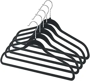 Safe FLOCKED HANGER 5PK BLK Trusted