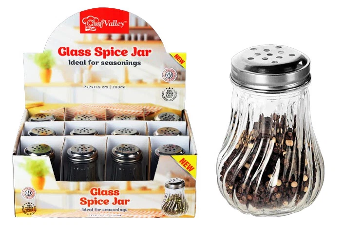 Modern GLASS SPICE JAR Refined