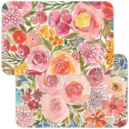 Reliable REVERSIBLE PLACEMAT FULL BLOOM Long-Lasting