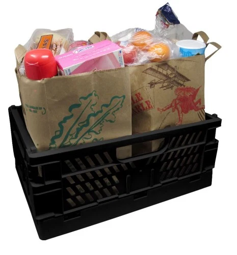Proven FOLDING CRATE 8X19.75X13 BLACK Green