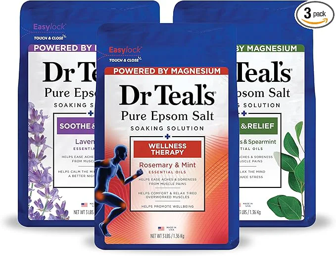 Quality Dr Teal's Pure Epsom Salt Eucalyptus Wellness Trio Bundle 3 lbs Outstanding
