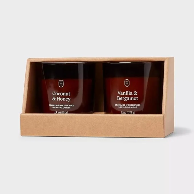 Environmentally Friendly Threshold lidded Glass Jar Candle 4.5 oz Enhanced