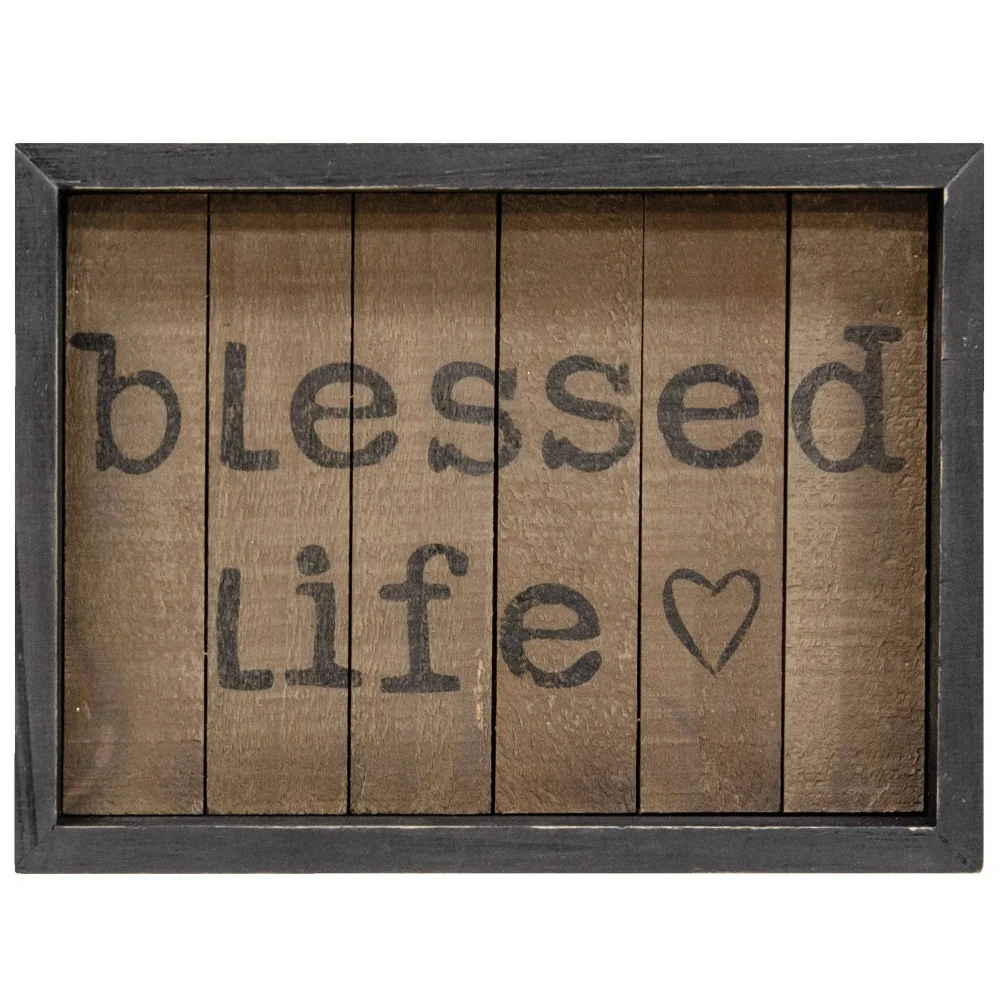 User-Friendly Blessed Life Slat Sign Original