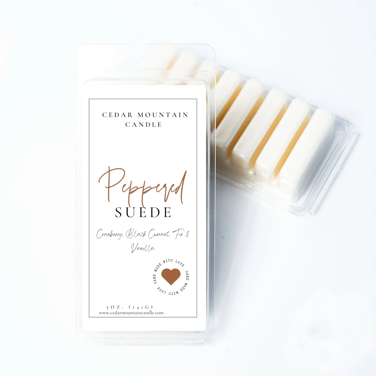Smooth Peppered Suede - 5.5 oz Wax Melts Recyclable