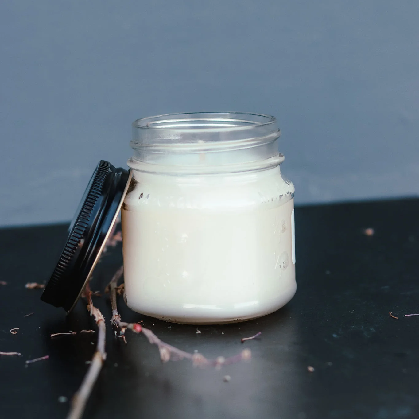 Trendy 6.5 oz Mason Jar Soy Candle - Lavender amp Sweet Lemon Pure