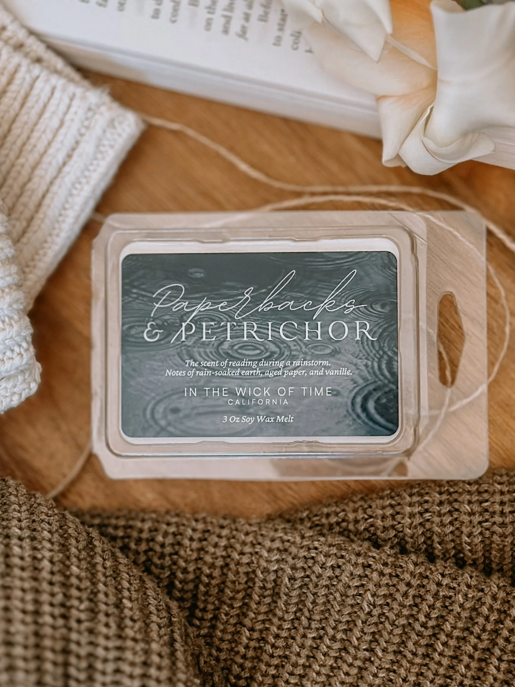 Professional Paperbacks amp Petrichor Wax Melt Relaxed