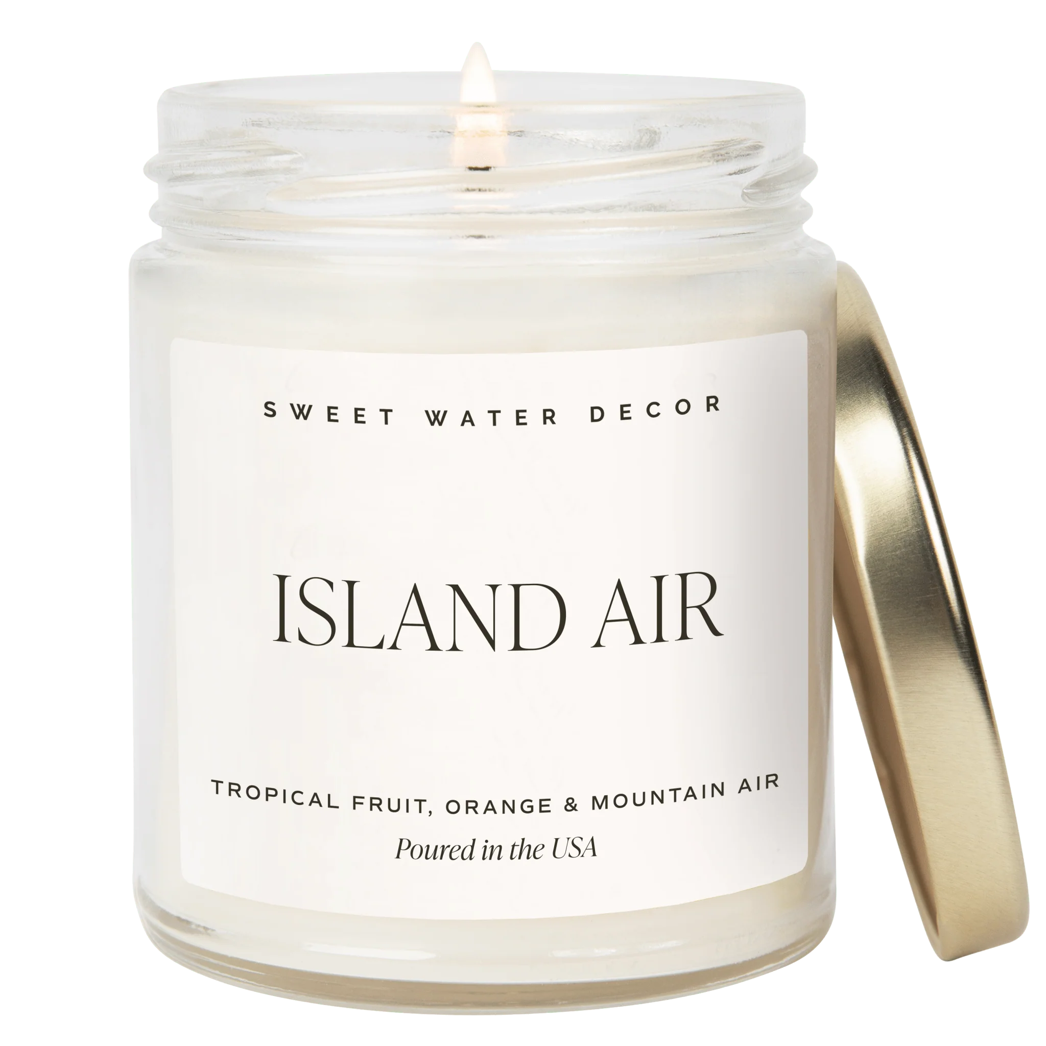 Effective Island Air Soy Candle - Clear Jar - 9 oz Soft