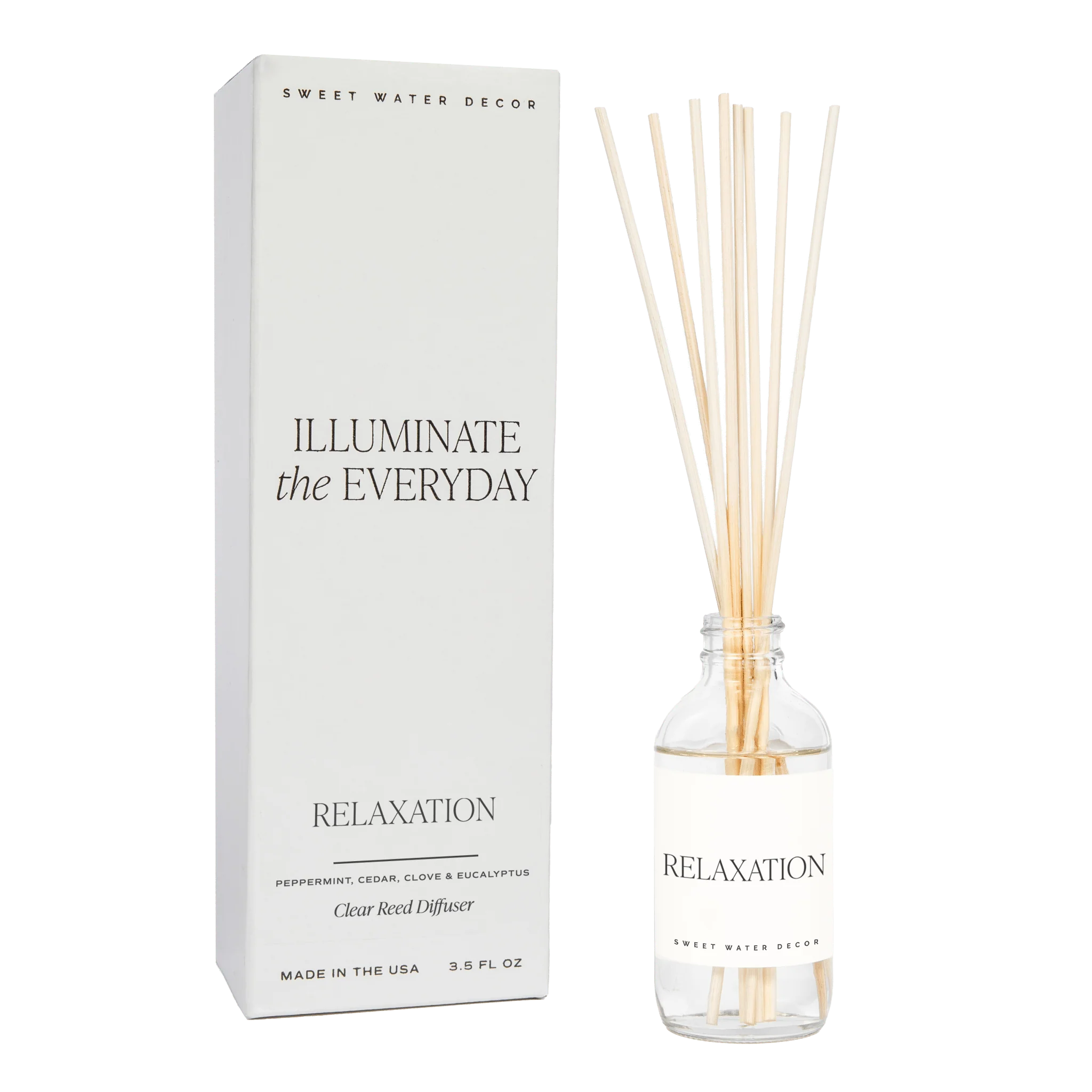 Premium Material Relaxation Clear Reed Diffuser Minimalist