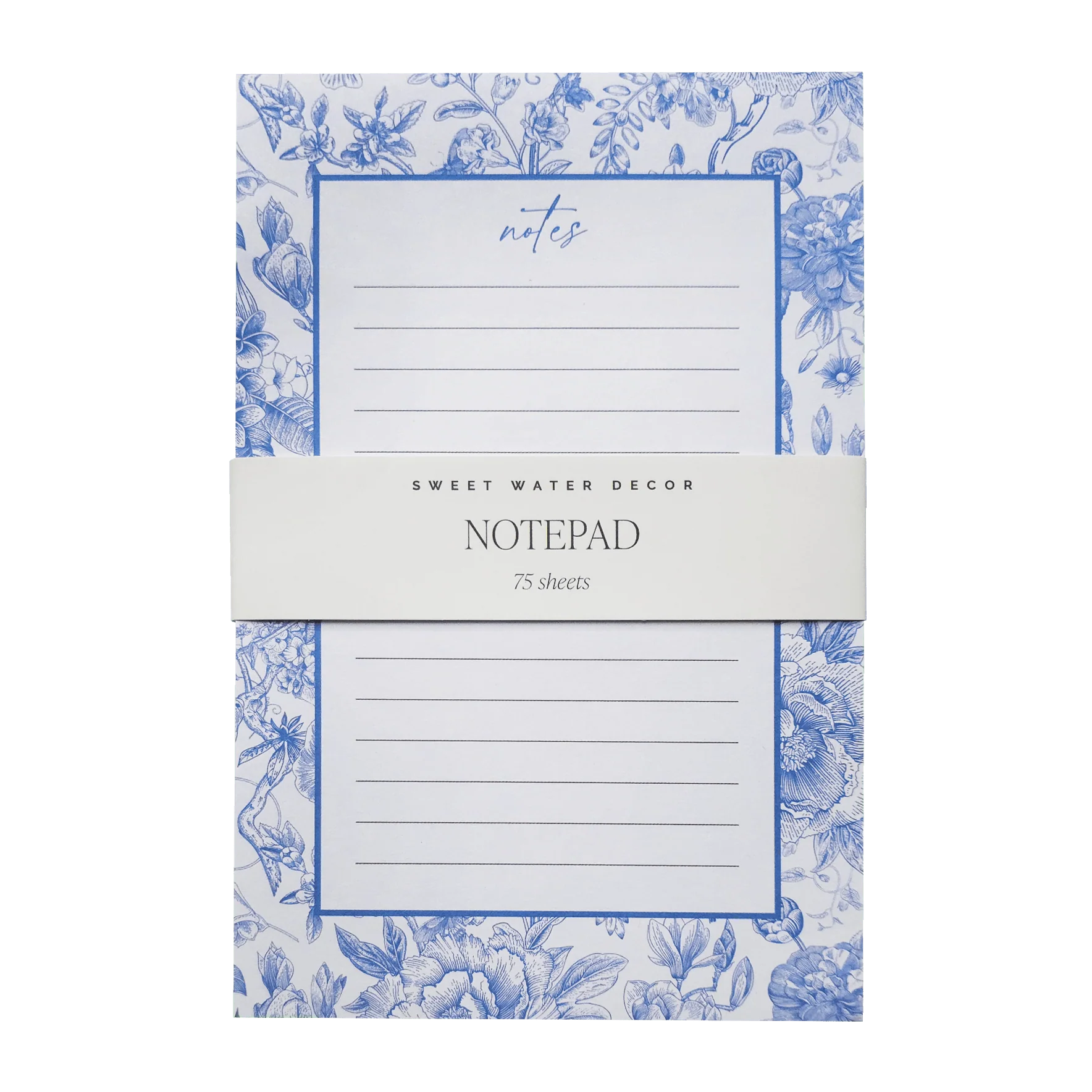 Relaxed Blue Delft Notepad Unique