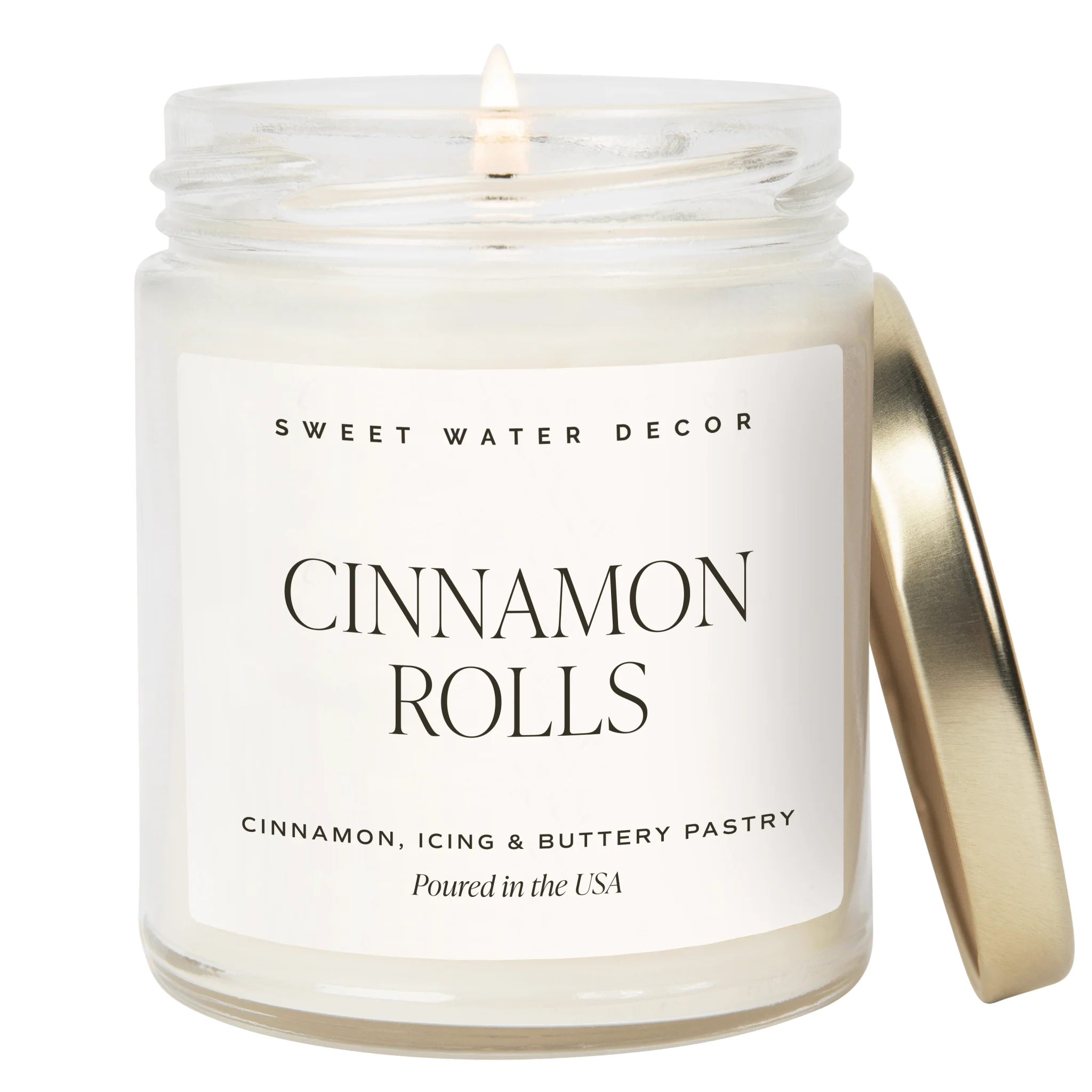 Artisan Cinnamon Rolls Soy Candle - Clear Jar - 9 oz World-Class