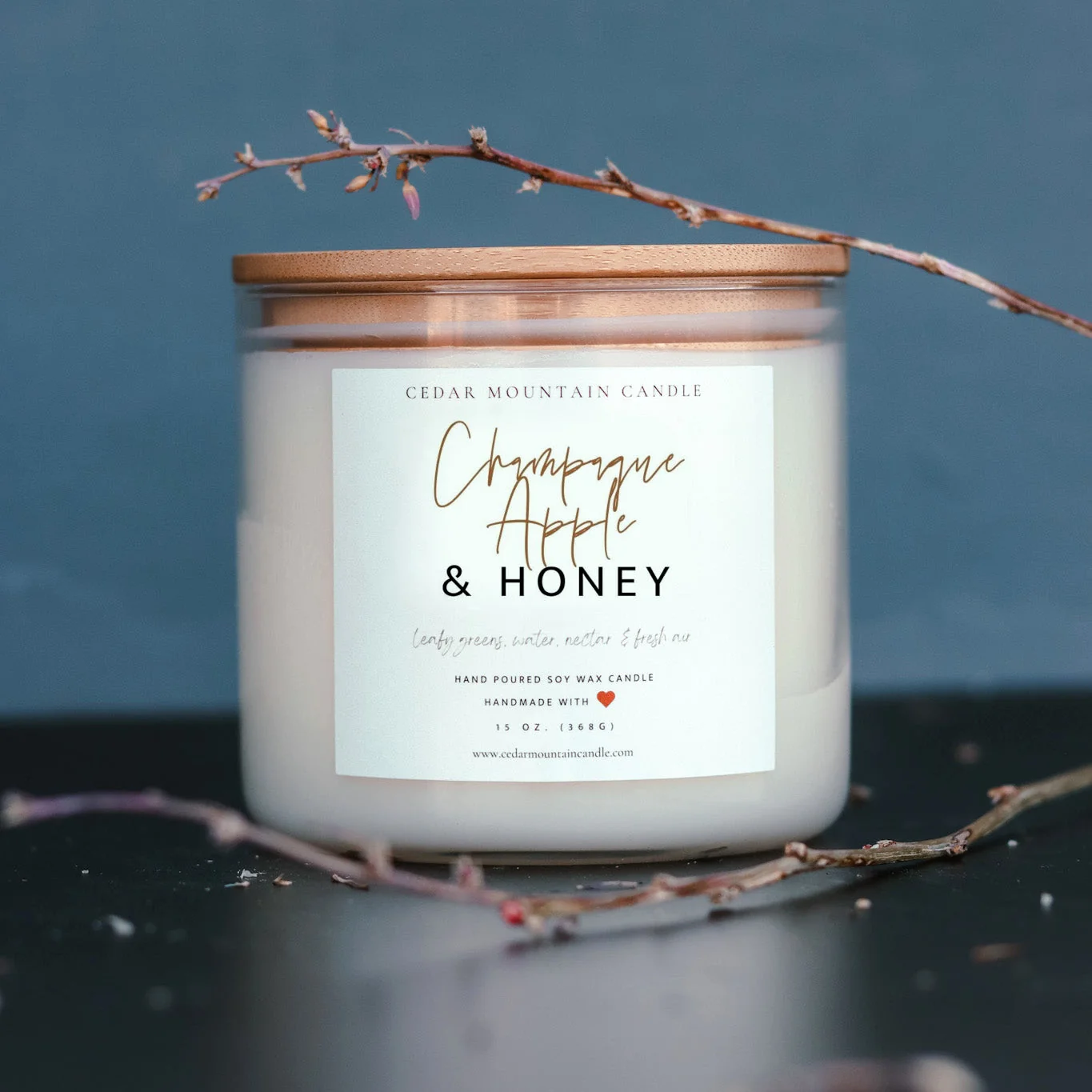 Versatile Champagne Apple amp Honey - 3 Wick Jar Candle Expertly Made