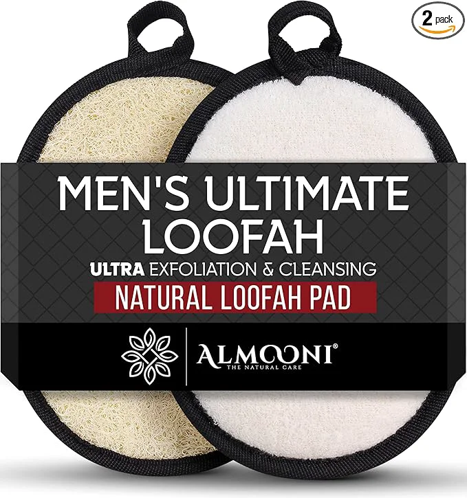 Versatile Almooni Natural Exfoliating Loofah Easy-to-Use
