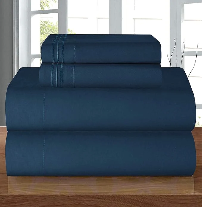 Practical Elegant Comfort Luxury Soft 1500 Premier Egyptian 4-Piece Premium Hotel Quality Lightweight