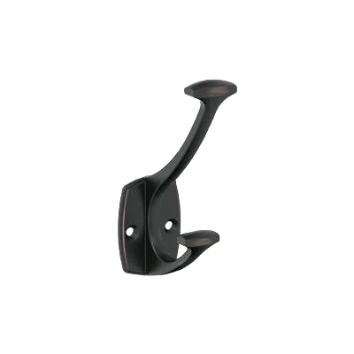Genuine Amerock Vicinity Two Prong Oil-Rubbed Bronze Decorative Wall Hook Fast
