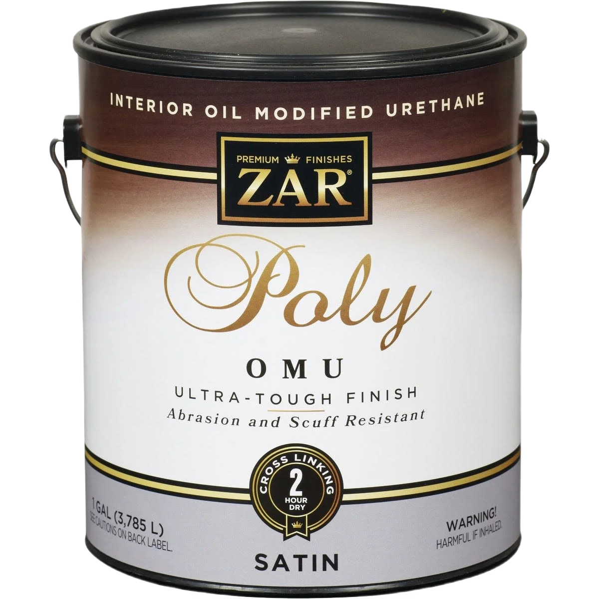 Authentic ZAR Ultra Max Interior Satin Polyurethane Gallon Environmentally Friendly