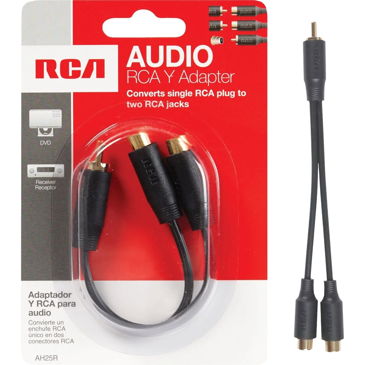 High-Performance RCA Male Y Adapter Reliable