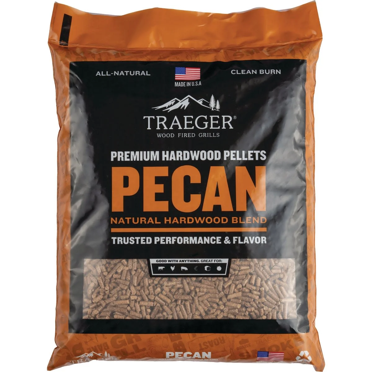 Stylish Traeger Pecan Wood Pellets 20 lbs. Clean