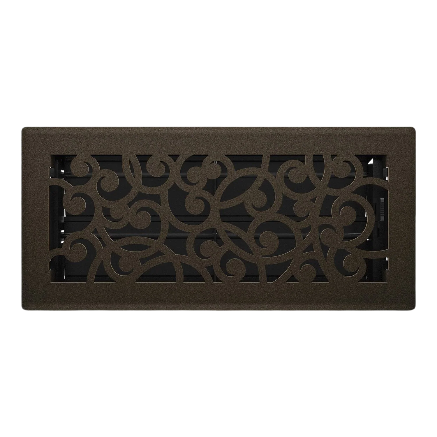 Fashionable Imperial 4 in. x 10 in. Wonderland Floor Register Bronze Age Recyclable