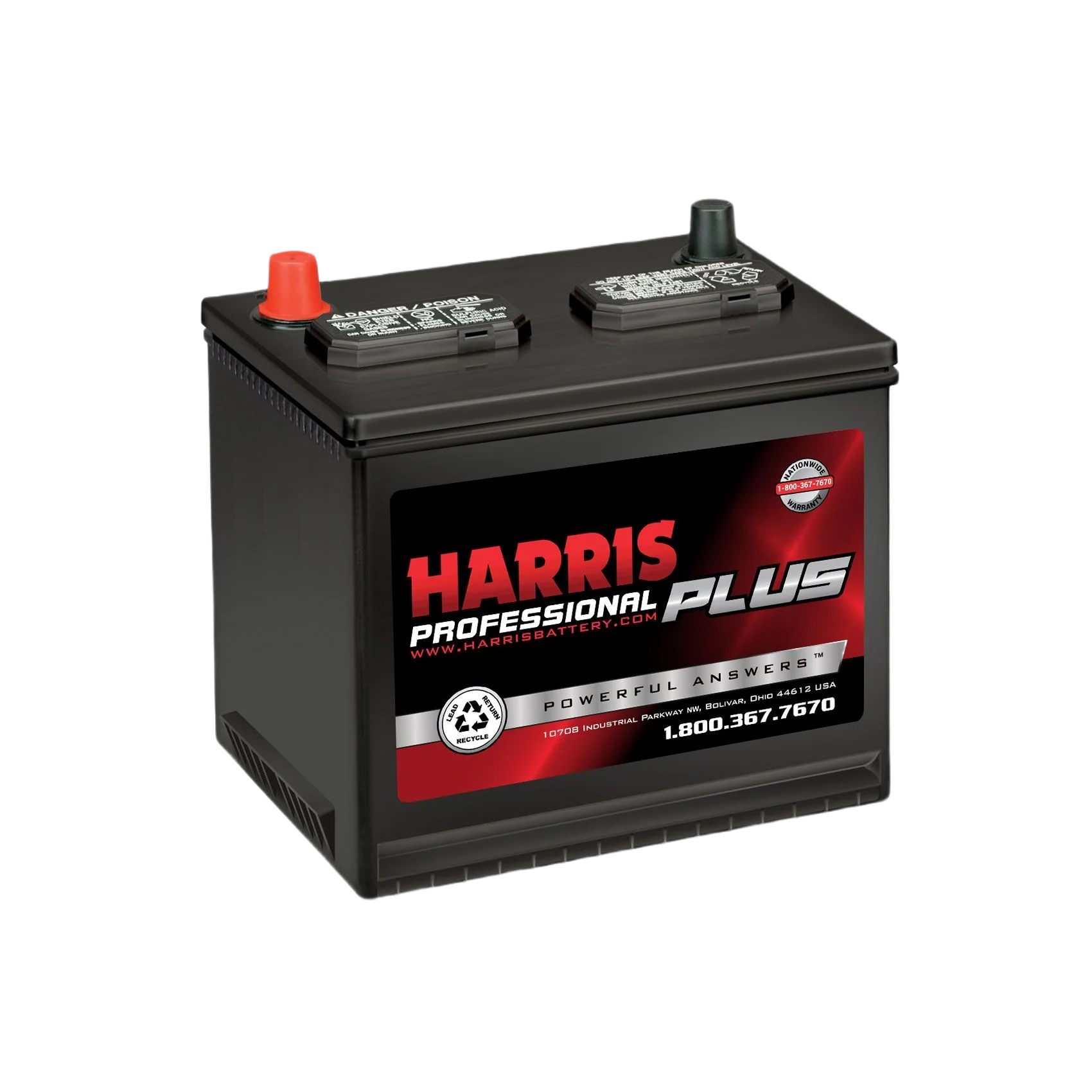 High-Grade Harris Professional Plus 22F40 Flooded Lead Acid Battery Original