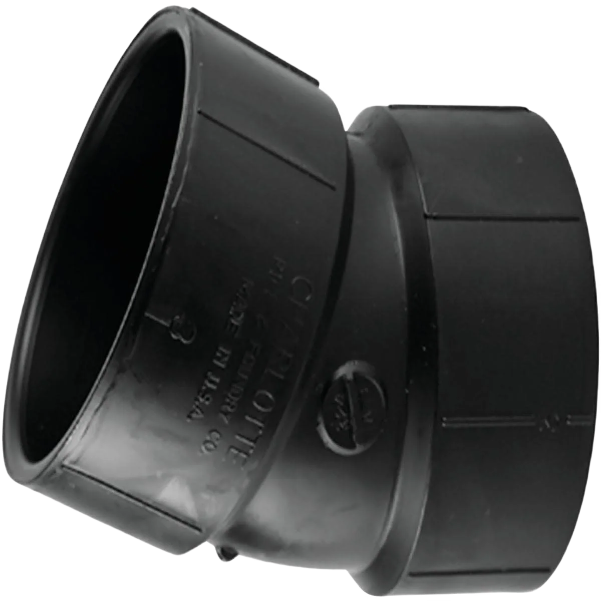 Pure Charlotte Pipe 1-1 2 In. Hub x Hub 22-1 2 Deg. ABS Elbow Contemporary