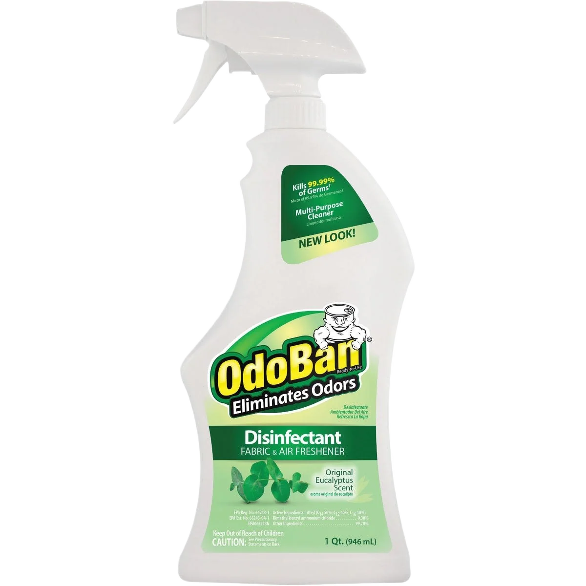 Innovative OdoBan Washable Surface Sanitizer and Deodorizer 32 oz. Lightweight