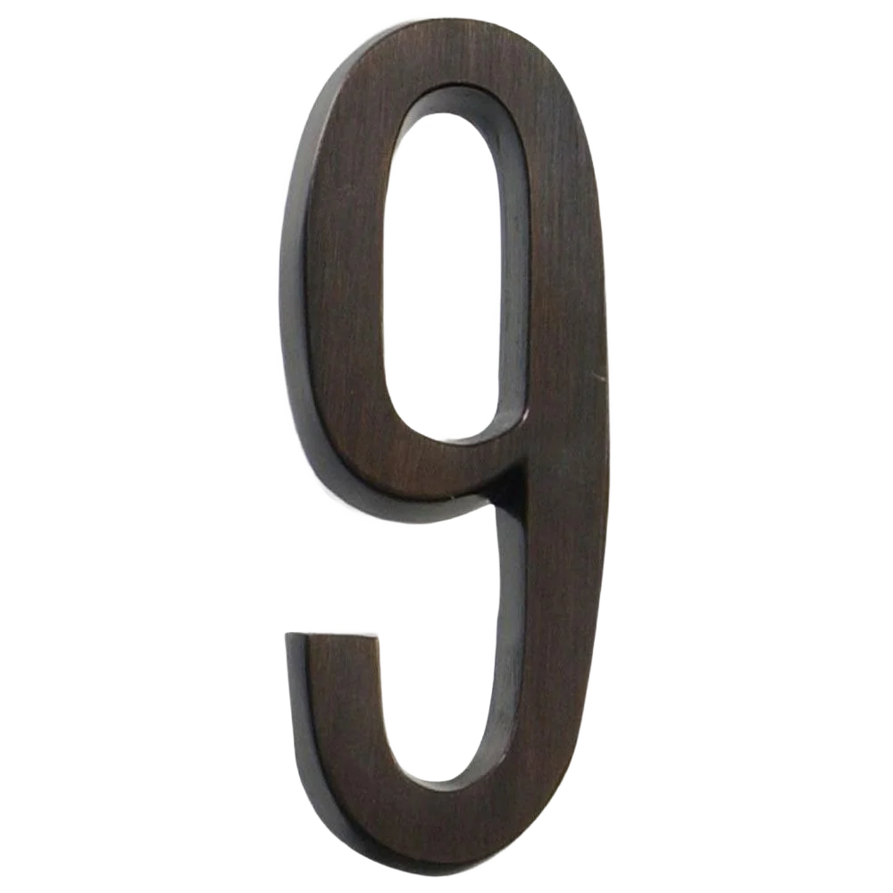 Exclusive Hillman Distinctions 4-In. Adhesive Bronze House Number 9 Crafted