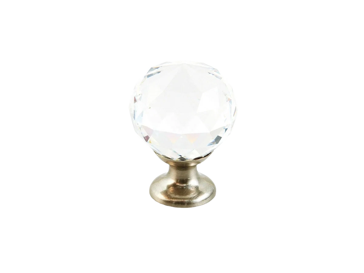 Trendy Schaub Fire Crystal Knob Cl Sn Authentic
