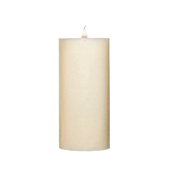 High-Performance Roman Rustic Ivory Pillar Candle 3.75 x 8 in. Detailed