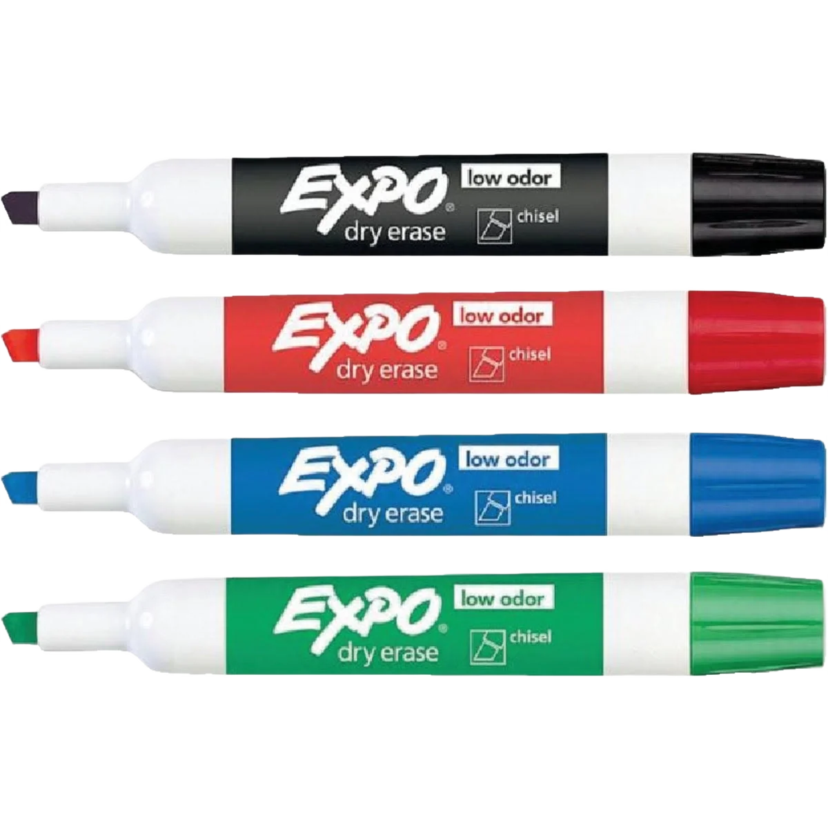 Stylish Expo Dry Erase Marker 4 color set Reusable