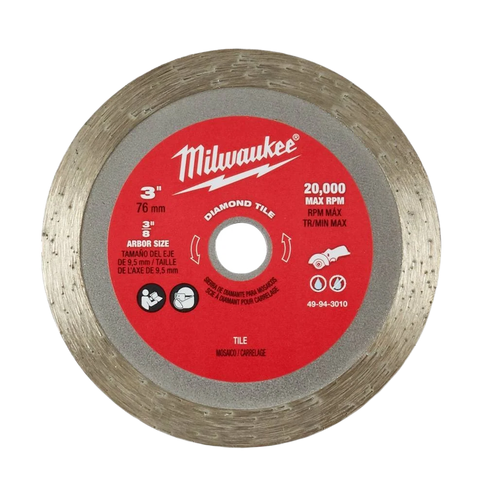 Superior Milwaukee 3 Diamond Tile Blade Artisan