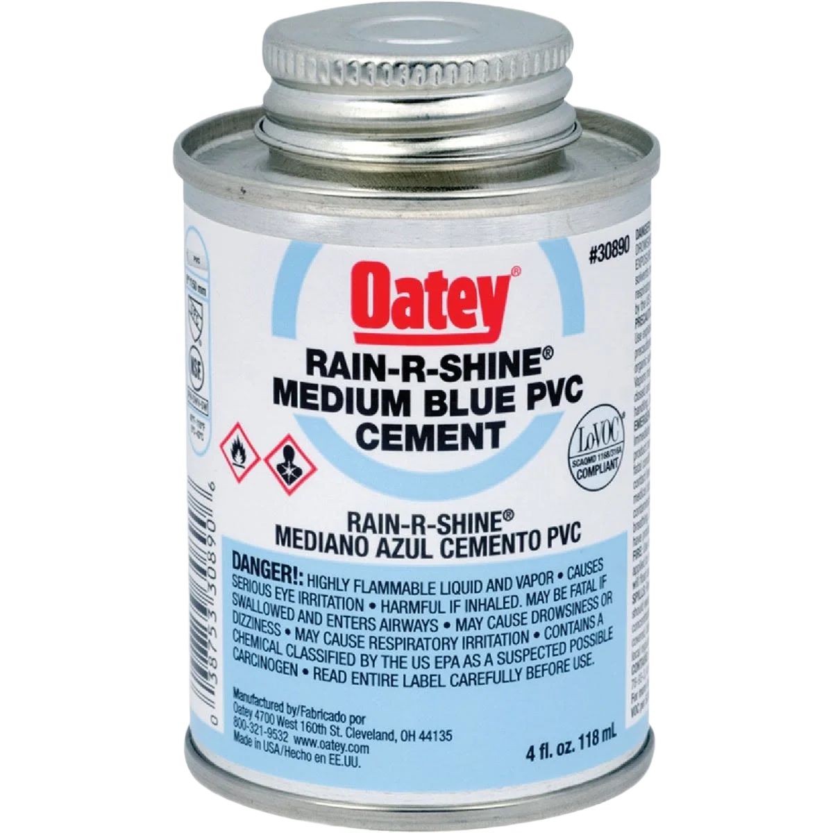 Flexible Oatey PVC Wet Cement Convenient