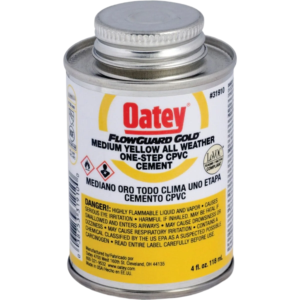 World-Class Oatey FlowGuard Gold 4 Oz. CPVC Cement Excellent