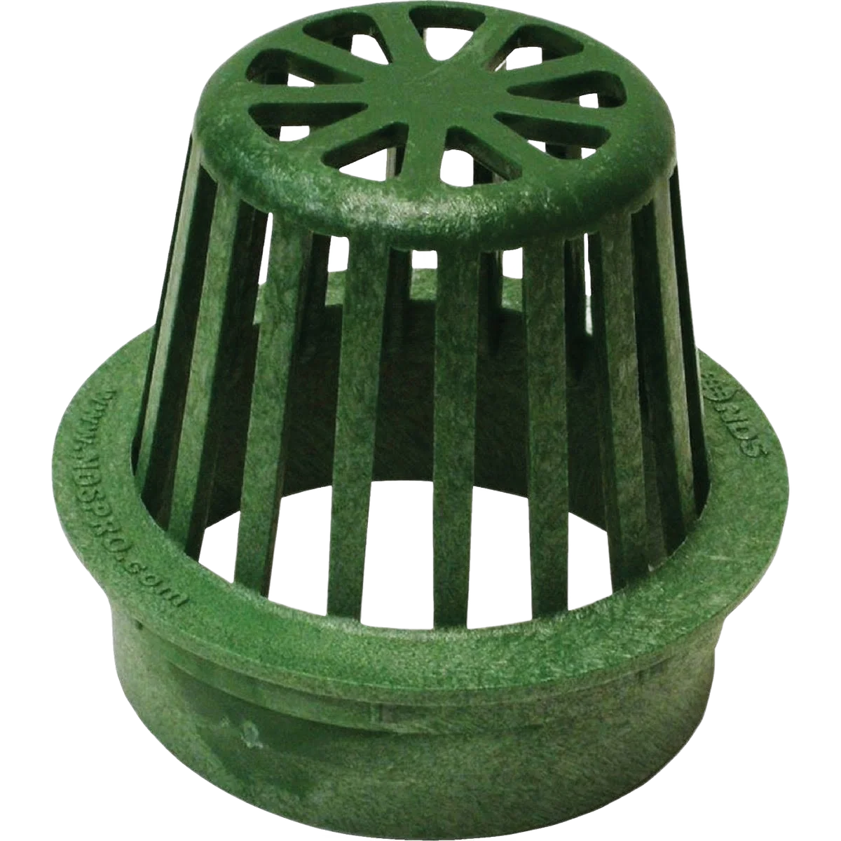 Convenient NDS Green Structural Foam Polyethylene Atrium Drain Grate 4 in. Functional