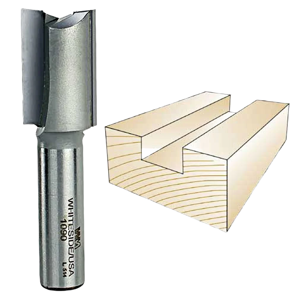 Flexible Whiteside Straight Bit 1 2 in. SH x 13 16 in. CD x 1-1 4 in. CL Fast