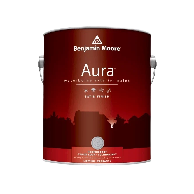 Fast Benjamin Moore Aura White Satin Exterior Paint 1 Quart Exclusive