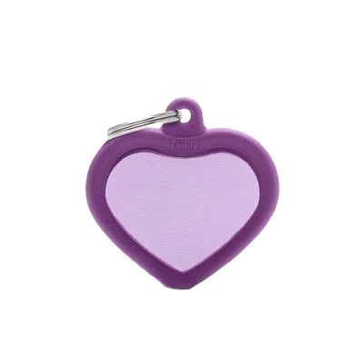 High-End MyFamily Purple Heart Hush ID Tag Crafted