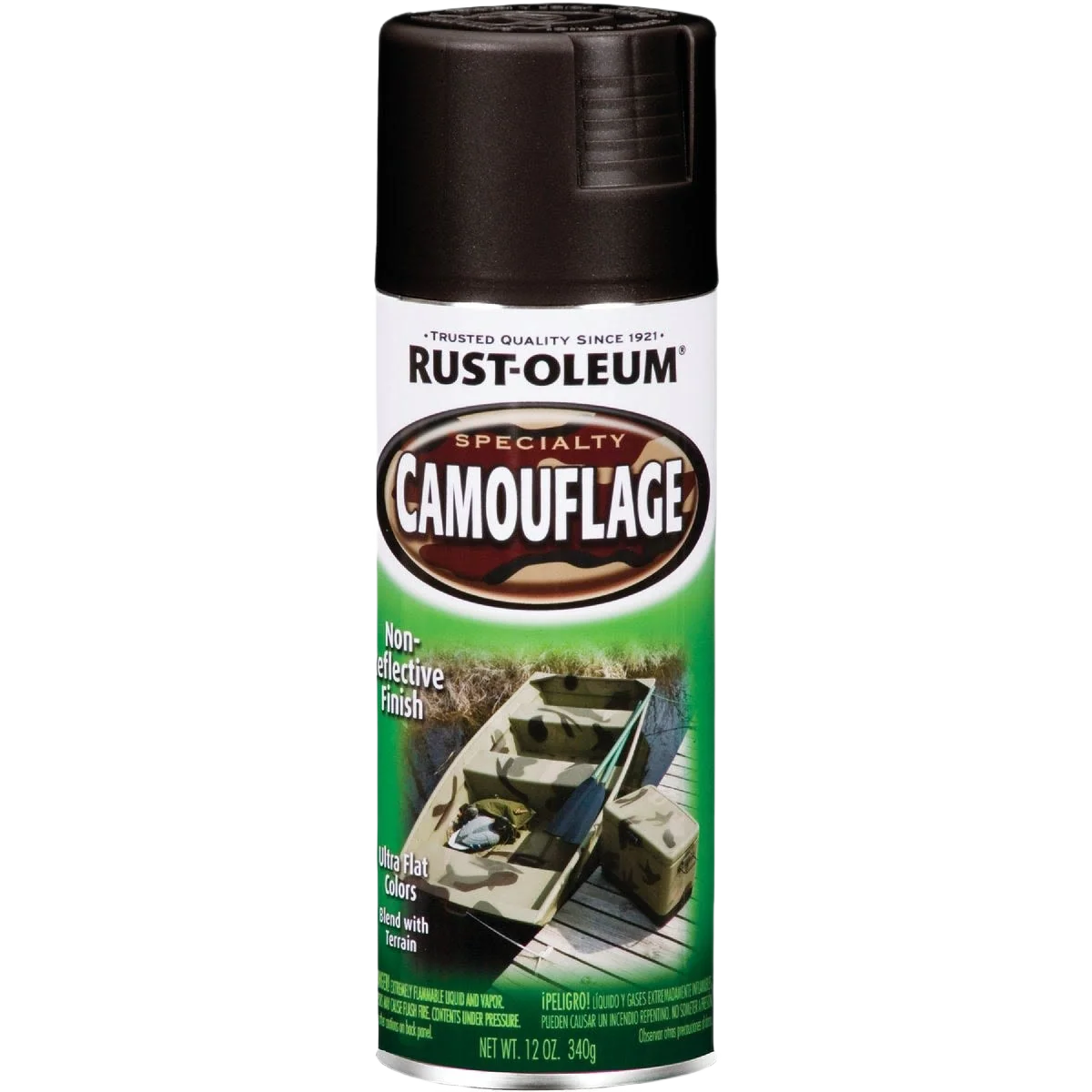 Smart Rust-Oleum Camouflage Black Spray Paint 12 oz. Trendy