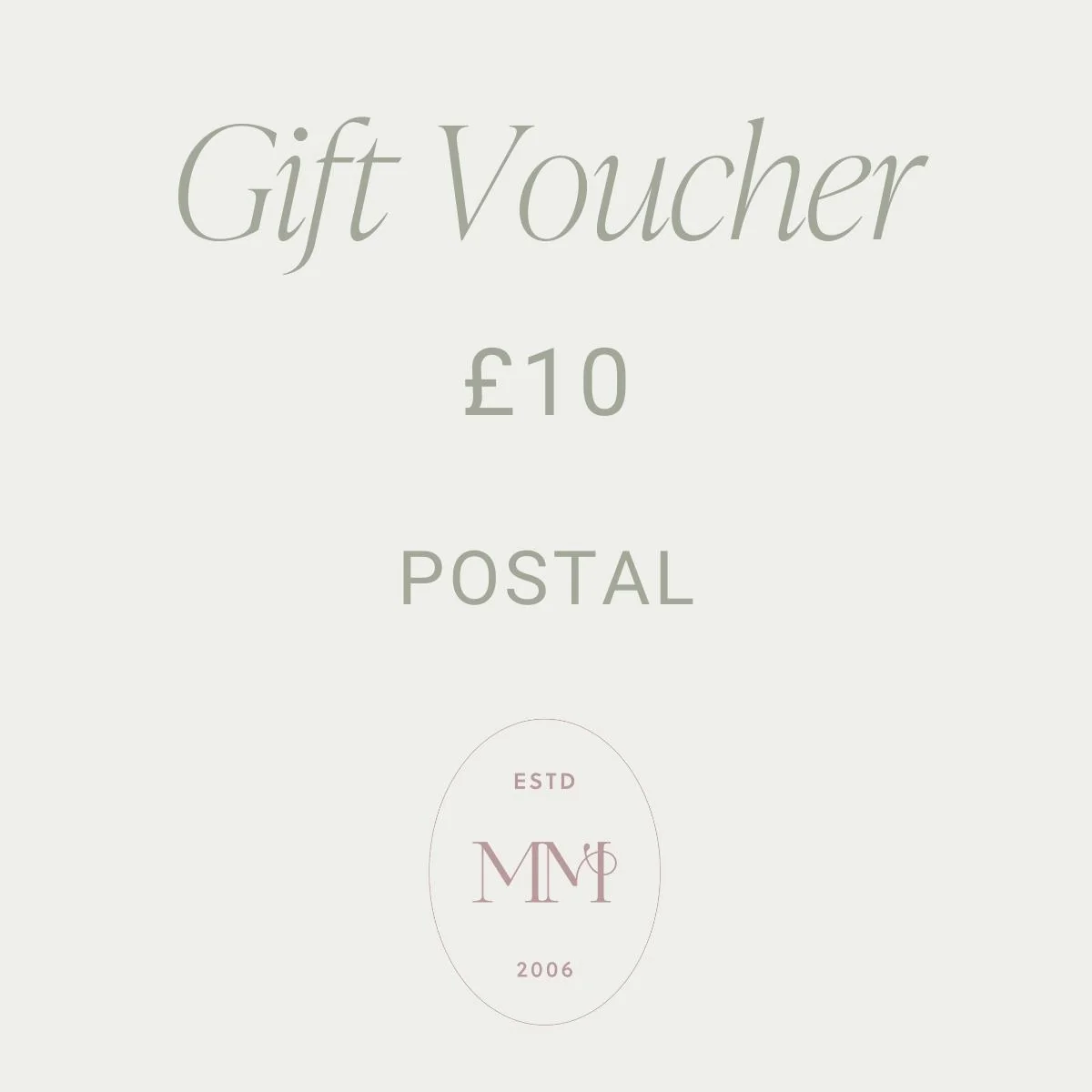 Genuine Gift £10.00 POSTAL Expertly Made