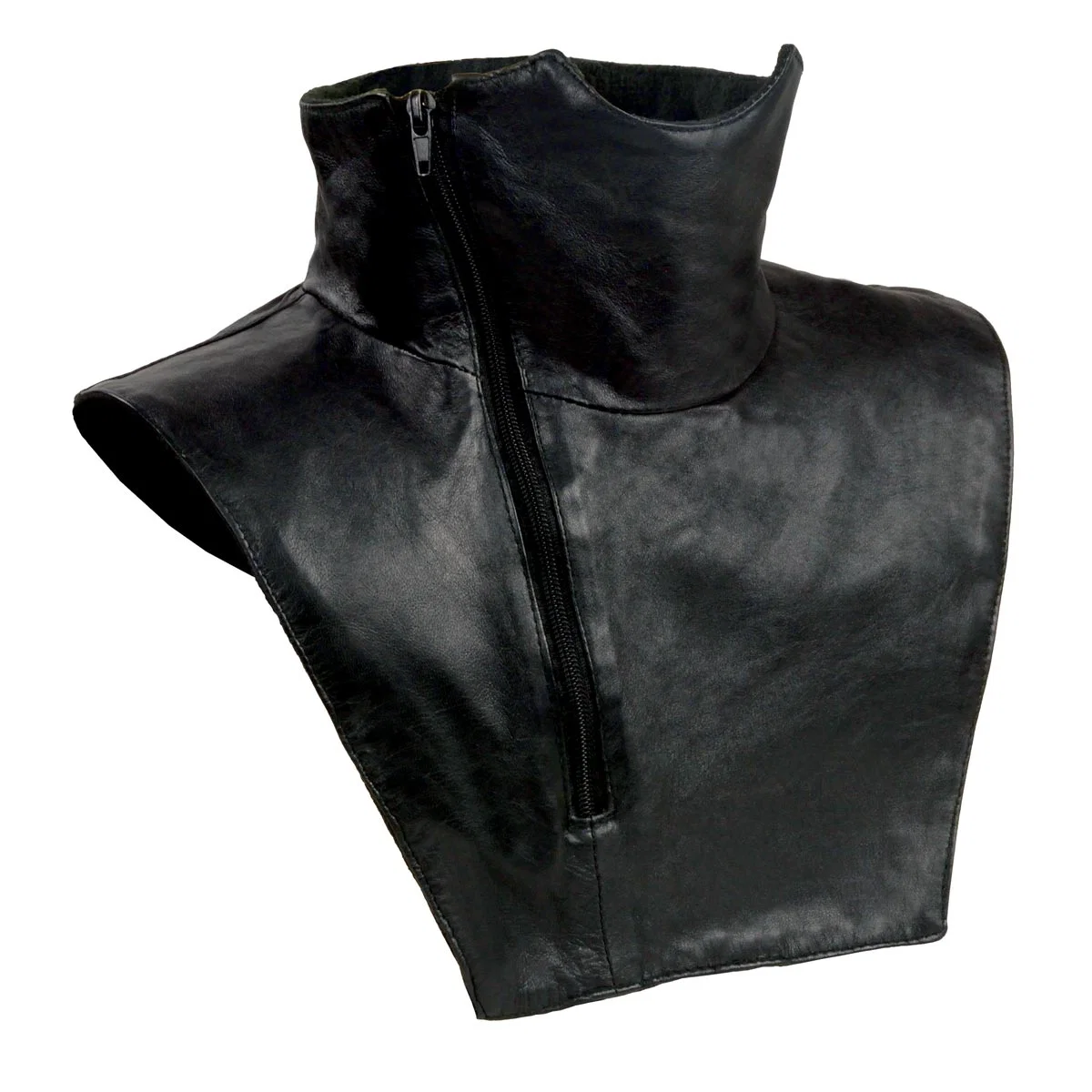 Recyclable Milwaukee Leather SH165 Black Unisex Premium Leather Neck Warmer Powerful