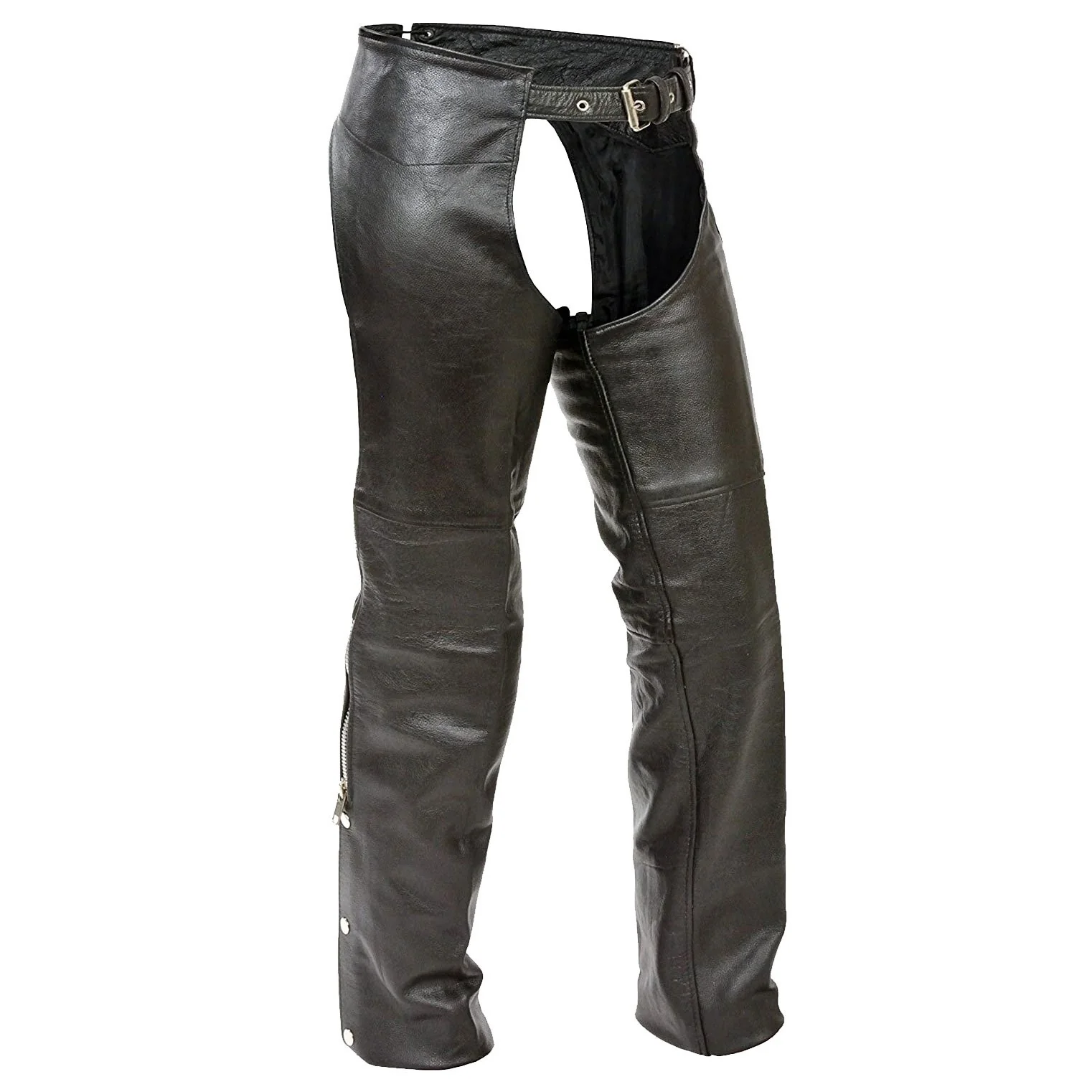 Excellent Hot Leathers CHK1001 Kid s Children Classic Black Leather Chaps Genuine