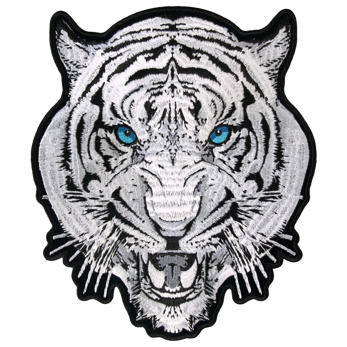 Original Hot Leathers PPA6917 White Tiger 8 x 9 Patch Excellent
