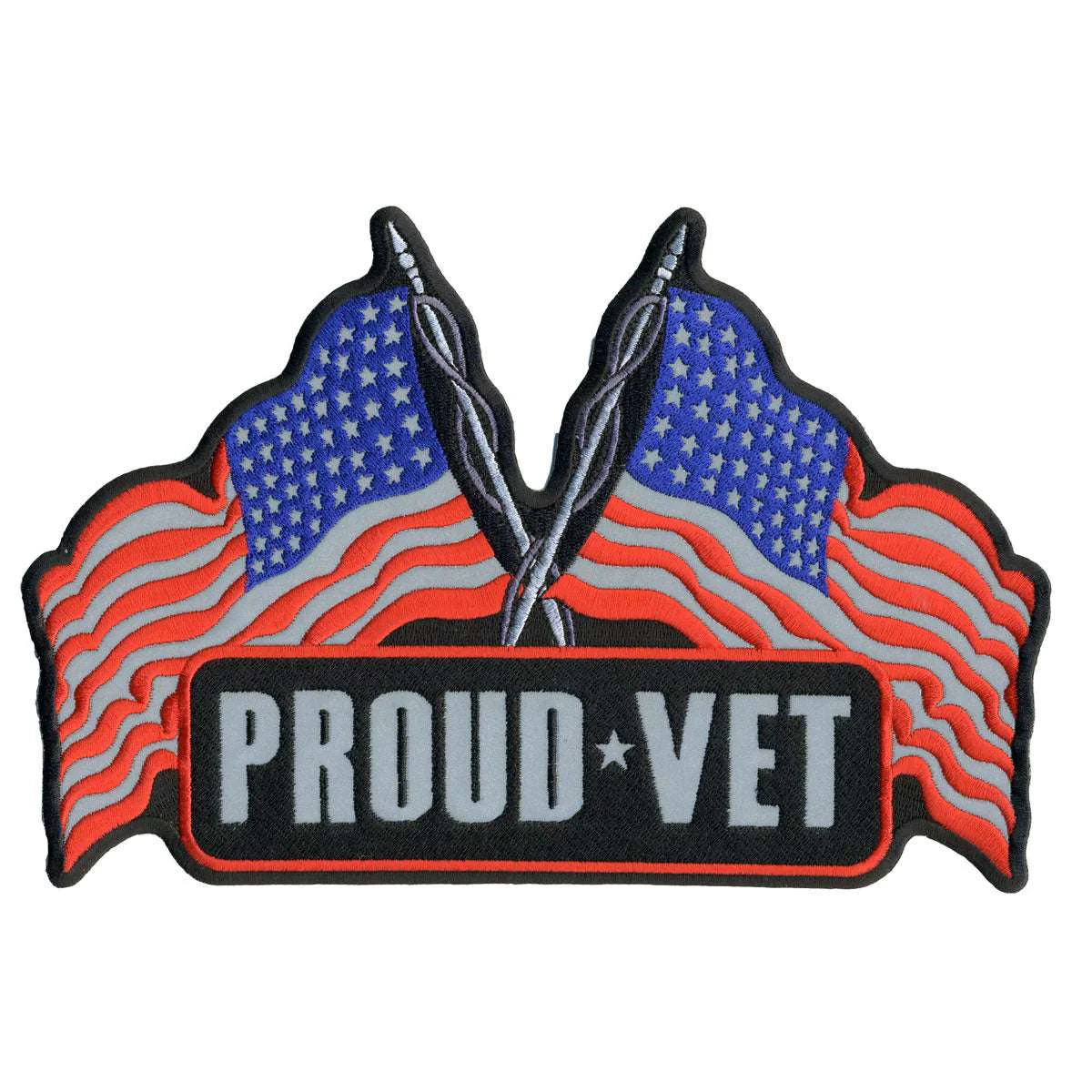 Refined Hot Leathers Proud Vet Reflective 5 Patch PPB1113 Quality