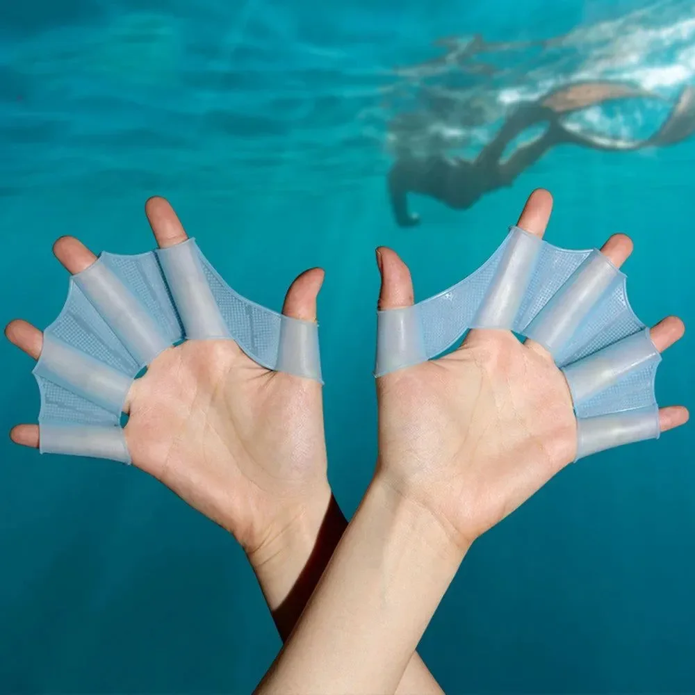 Detailed Aletas de natación profesionales de silicona palas palmeadas para hombres mujeres y niños Stylish